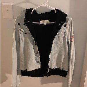 Vintage Hooded Denim Jacket